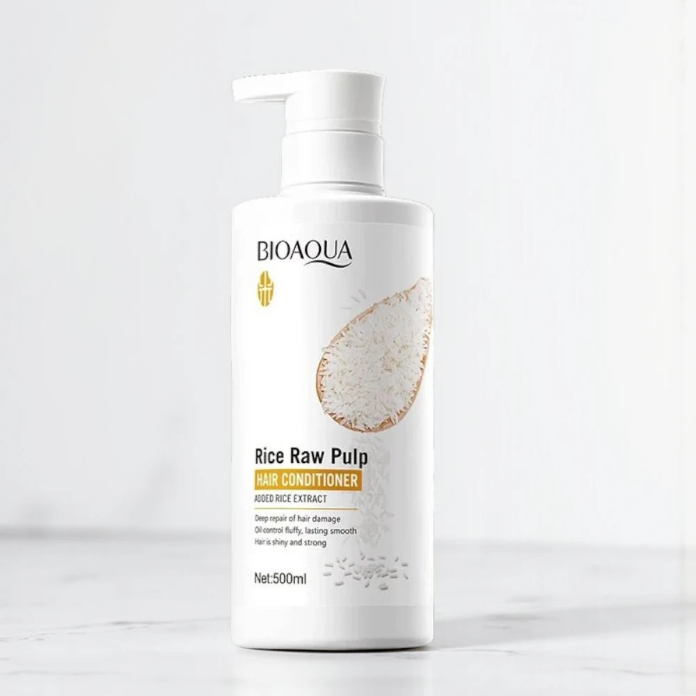 Bioaqua - Rice Raw Pulp - Kondicionér na vlasy 500ml