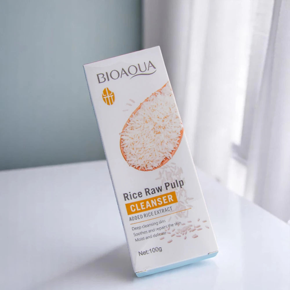 Bioaqua - Rice Raw Pulp Cleanser - Facial Cleanser 100g