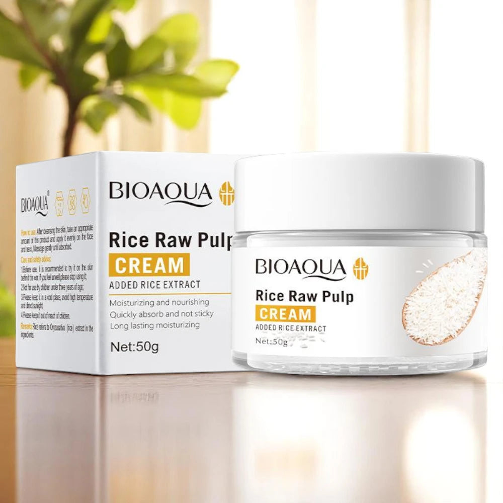 Bioaqua – Rice Raw Pulp Face Cream – Hydratační krém 50 g