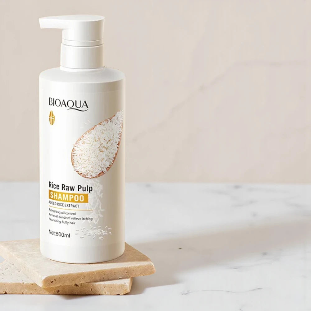 Bioaqua - Rice Raw Pulp Shampoo - Shampoo 500 ml