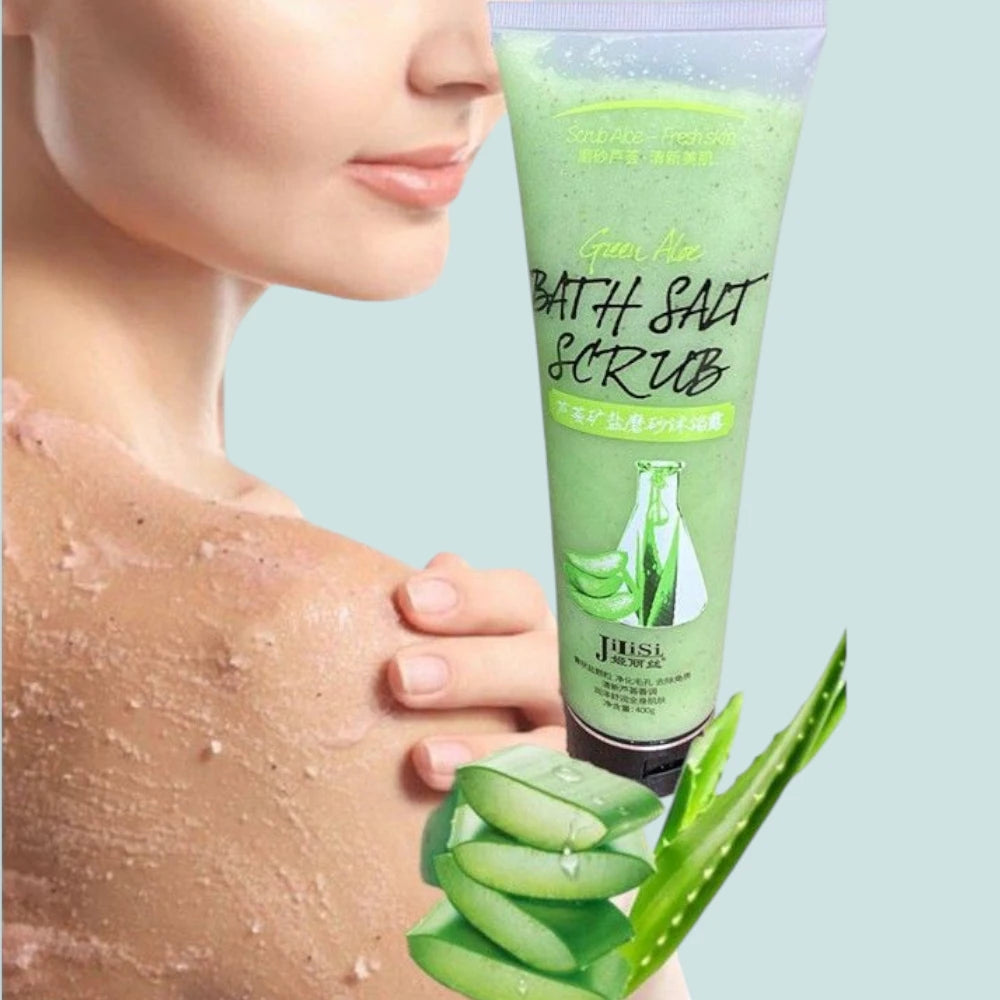Jilisi - Bath Salt Scrub - Peelingový sprchový gel Aloe 400g