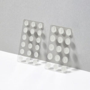 Skin TOGO VT-Cosmetics Cica Vital hydrocolloid acne patches in two sizes on clear sheets for spot treatment.