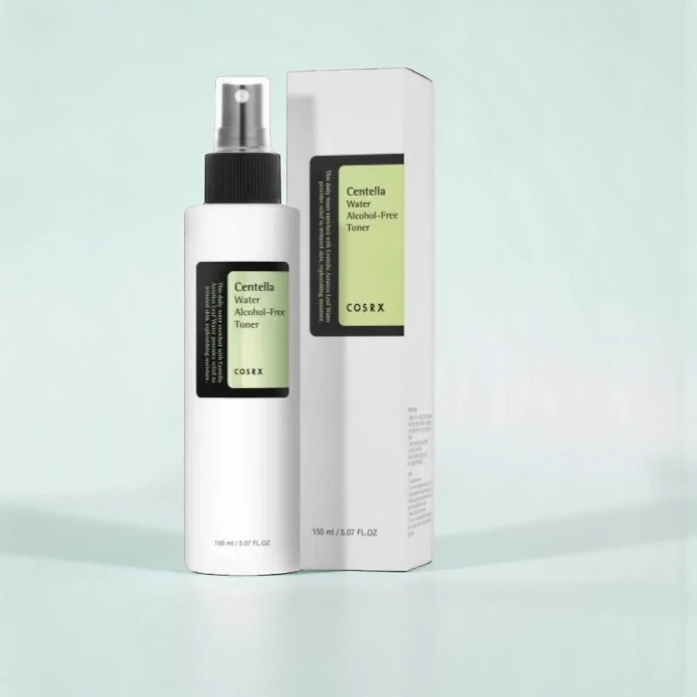 Skin TOGO Cosrx Centella Water Alcohol-Free Toner spray bottle and packaging box for sensitive skin