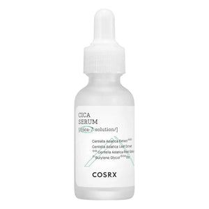 Skin TOGO COSRX Pure Fit Cica Serum in a 30ml dropper bottle for soothing and repairing sensitive, irritated skin.