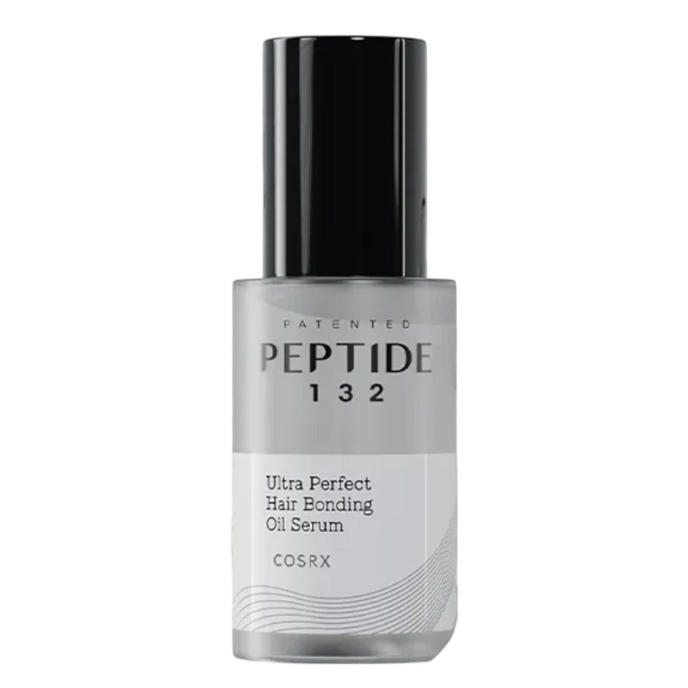 Skin TOGO COSRX Peptide-132 Ultra Perfect Hair Bonding Oil Serum in a 28ml bottle for damaged hair repair.