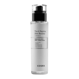 Skin TOGO COSRX The 6 Peptide Skin Booster serum in a clear 150ml pump bottle for anti-aging and skin firming.