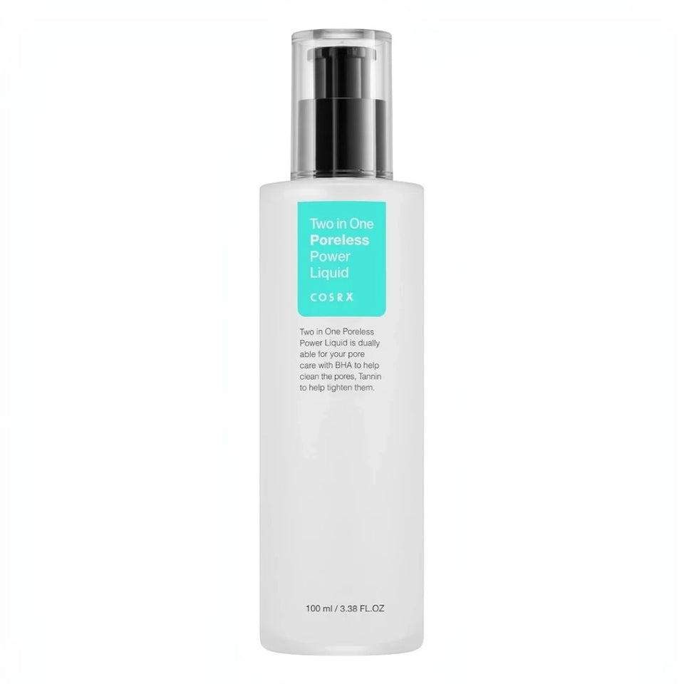 Skin TOGO COSRX Two In One Poreless Power Liquid 100ml bottle with white frosted finish and teal label