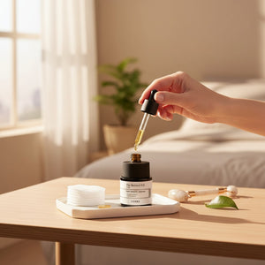 Skin TOGO COSRX The Retinol 0.5 Oil serum bottle with dropper, featuring squalane for anti-aging skincare.
