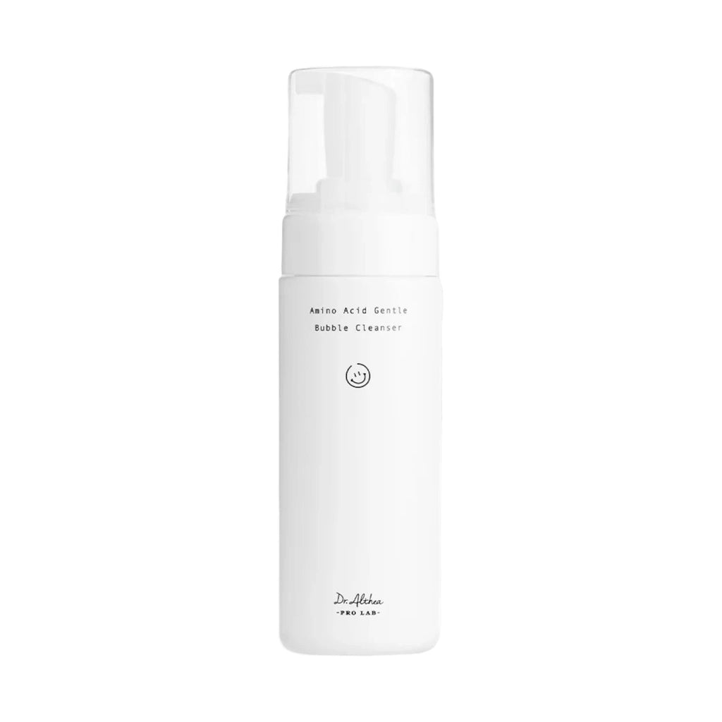 Skin TOGO Dr.Althea Amino Acid Gentle Bubble Cleanser in a white 140ml pump bottle for sensitive skin.