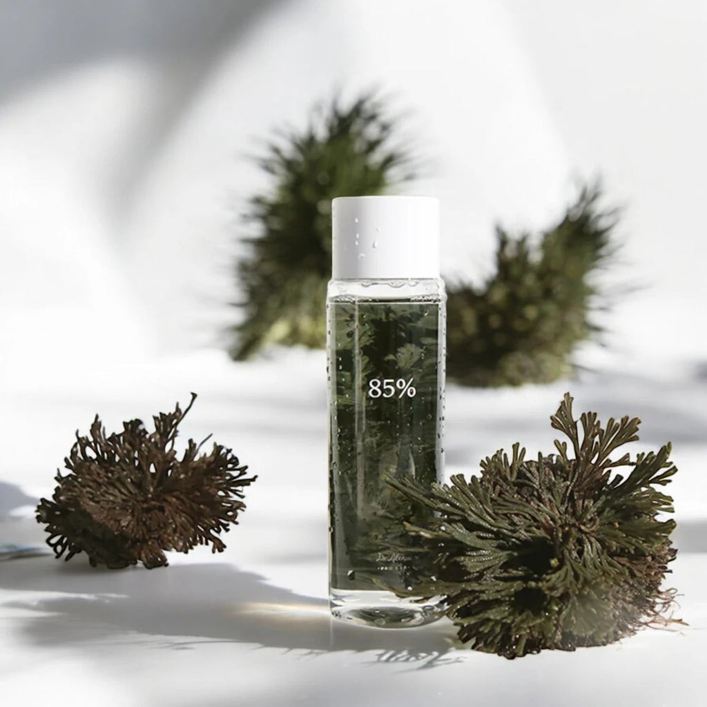 Skin TOGO Dr.Althea Anastatica Skin Conditioning Toner bottle with botanical elements on a white background