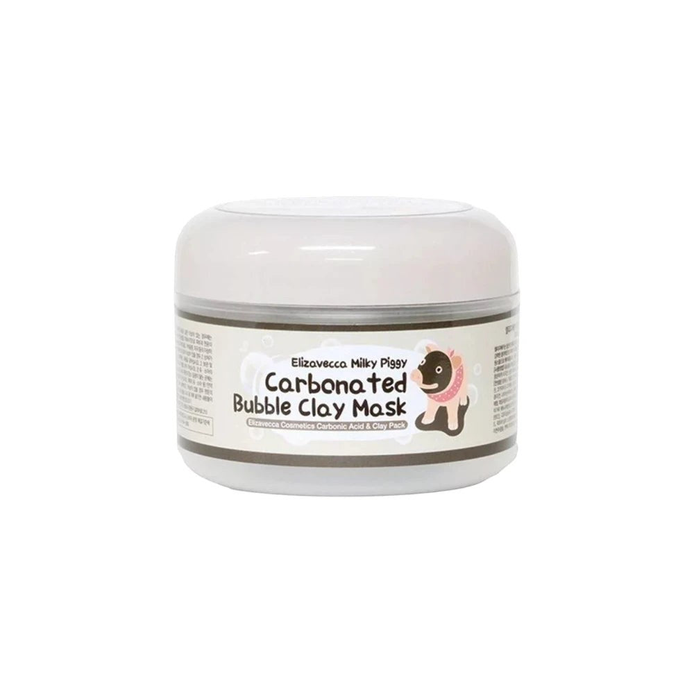 Skin TOGO Elizavecca Milky Piggy Carbonated Bubble Clay Mask in a 100ml white jar with a cute pig illustration