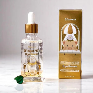 Skin TOGO Elizavecca CF-Nest 97% B-jo Serum bottle and gold packaging box for intensive skin hydration