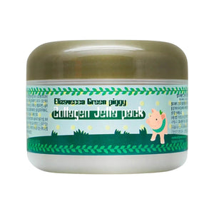 Skin TOGO Elizavecca Green Piggy Collagen Jella Pack 100g jar with a cute pig illustration on the label