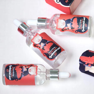 Skin TOGO Elizavecca Witch Piggy Hell Pore Control Hyaluronic Acid serum bottles with dropper on white background