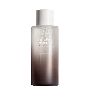 Skin TOGO Haruharu WONDER Black Rice Hyaluronic Toner in a gradient bottle with a white cap for deep hydration.