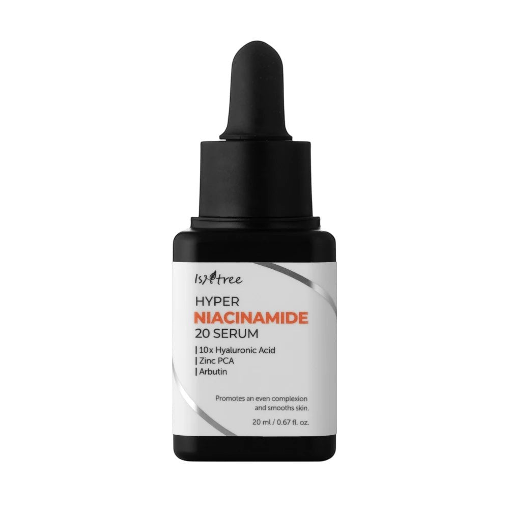 Skin TOGO Isntree Hyper Niacinamide 20 Serum bottle with dropper cap for brightening and pore control