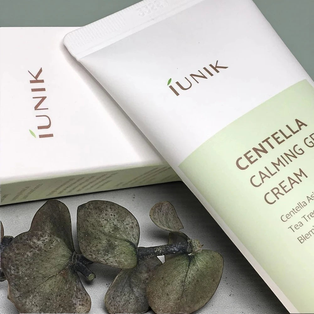 Skin TOGO iUNIK Centella Calming Gel cream tube and box with 70% centella extract for soothing sensitive skin