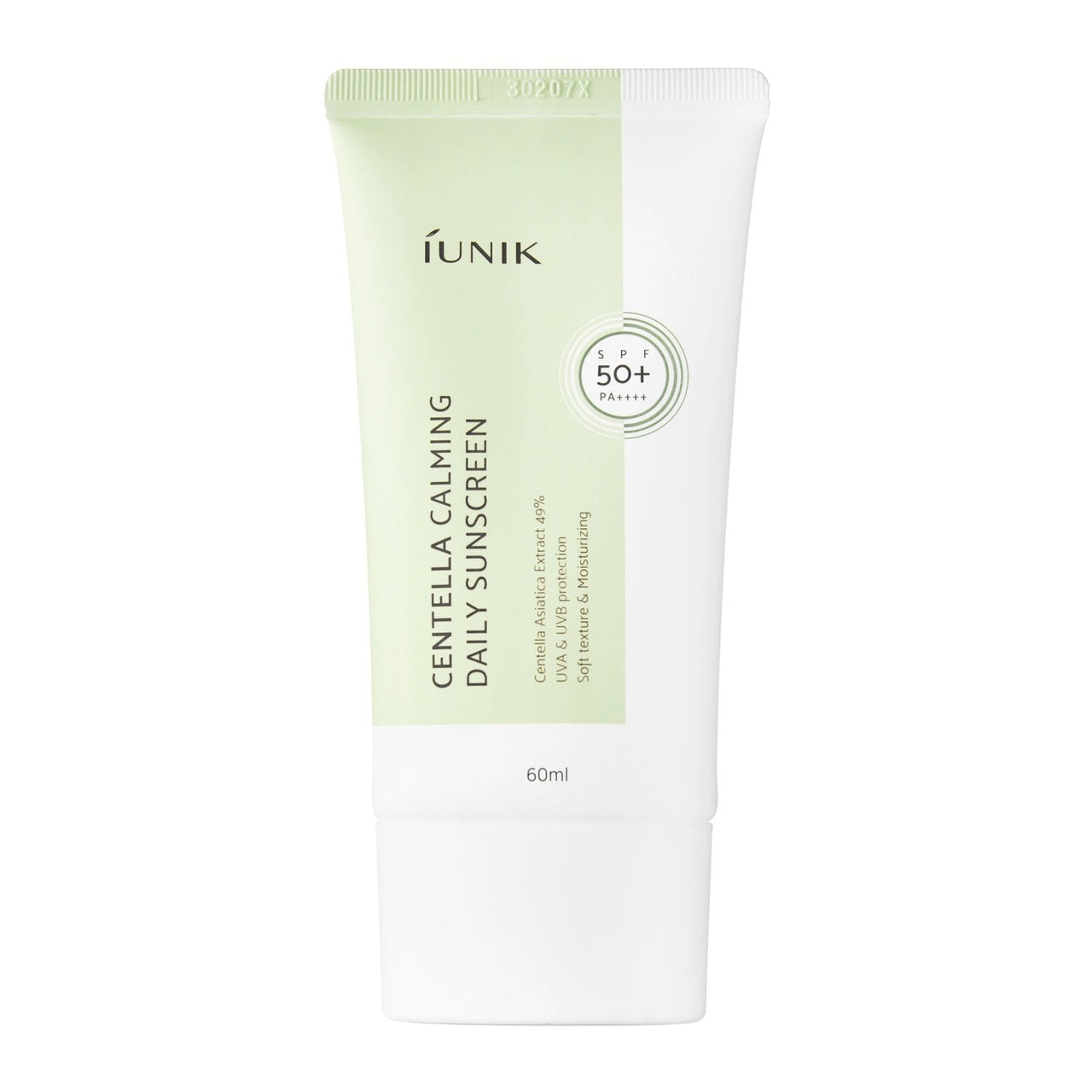 Skin TOGO iUNIK Centella Calming Daily Sunscreen 60ml tube with SPF50+ PA++++ protection for sensitive skin