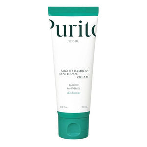 Skin TOGO Purito Mighty Bamboo Panthenol Cream in a white tube with green cap for soothing sensitive skin