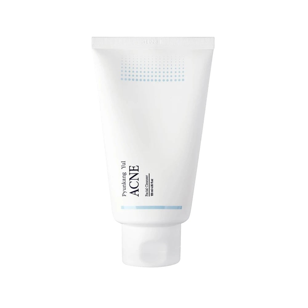 Skin TOGO Pyunkang Yul ACNE Facial Cleanser in a minimalist white 120ml squeeze tube for acne-prone skin.