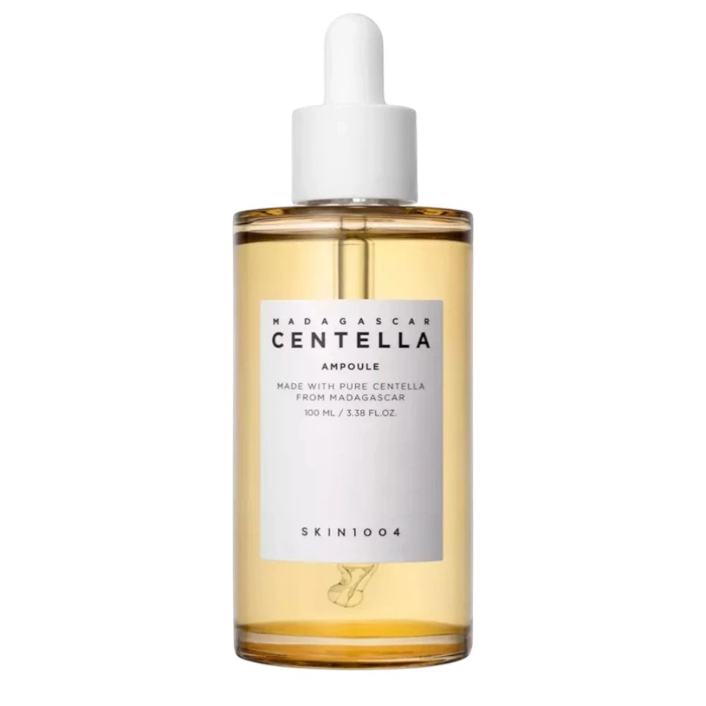 Skin TOGO SKIN1004 Madagascar Centella Ampoule in a 100ml clear glass dropper bottle with a minimalist white label.