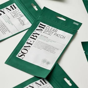Skin TOGO Some By Mi Miracle Clear Spot Patch hydrocolloid acne treatment pouches in green packaging