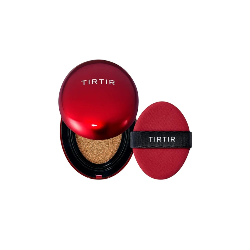 Skin TOGO TIRTIR Mask Fit Red Cushion foundation in shade 29C with a red compact case and matching applicator puff.