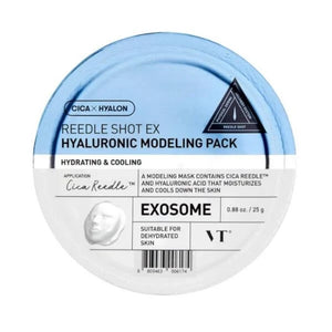 Skin TOGO VT Cosmetics Reedle Shot EX Hyaluronic Modeling Pack blue circular container for deep skin hydration