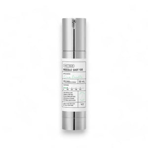 Skin TOGO VT Cosmetics Reedle Shot 100 essence bottle with micro-needle technology for skin texture improvement.